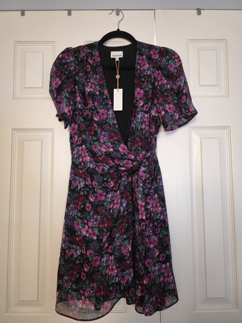 Heartloom Purple Floral Wrap Dress